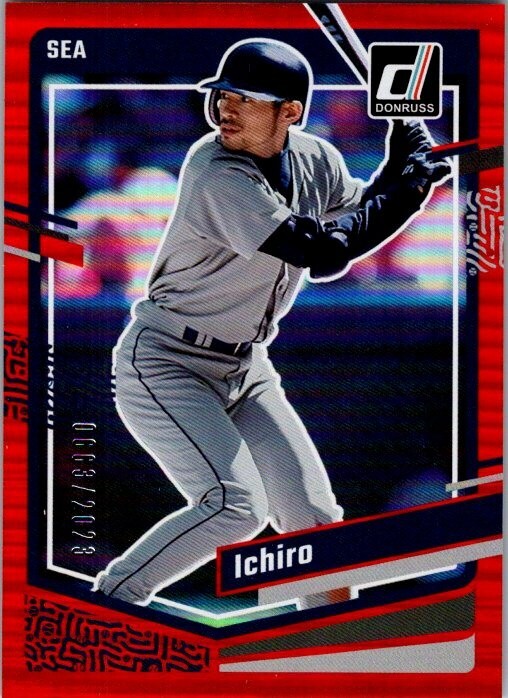 TOPPS DONRUSS Baseball MLB Ichiro イチロー② ICHIRO SUZUKI 2023 DONRUSS HOLO RED PARALLEL 663/2023 MARINERS | eBay