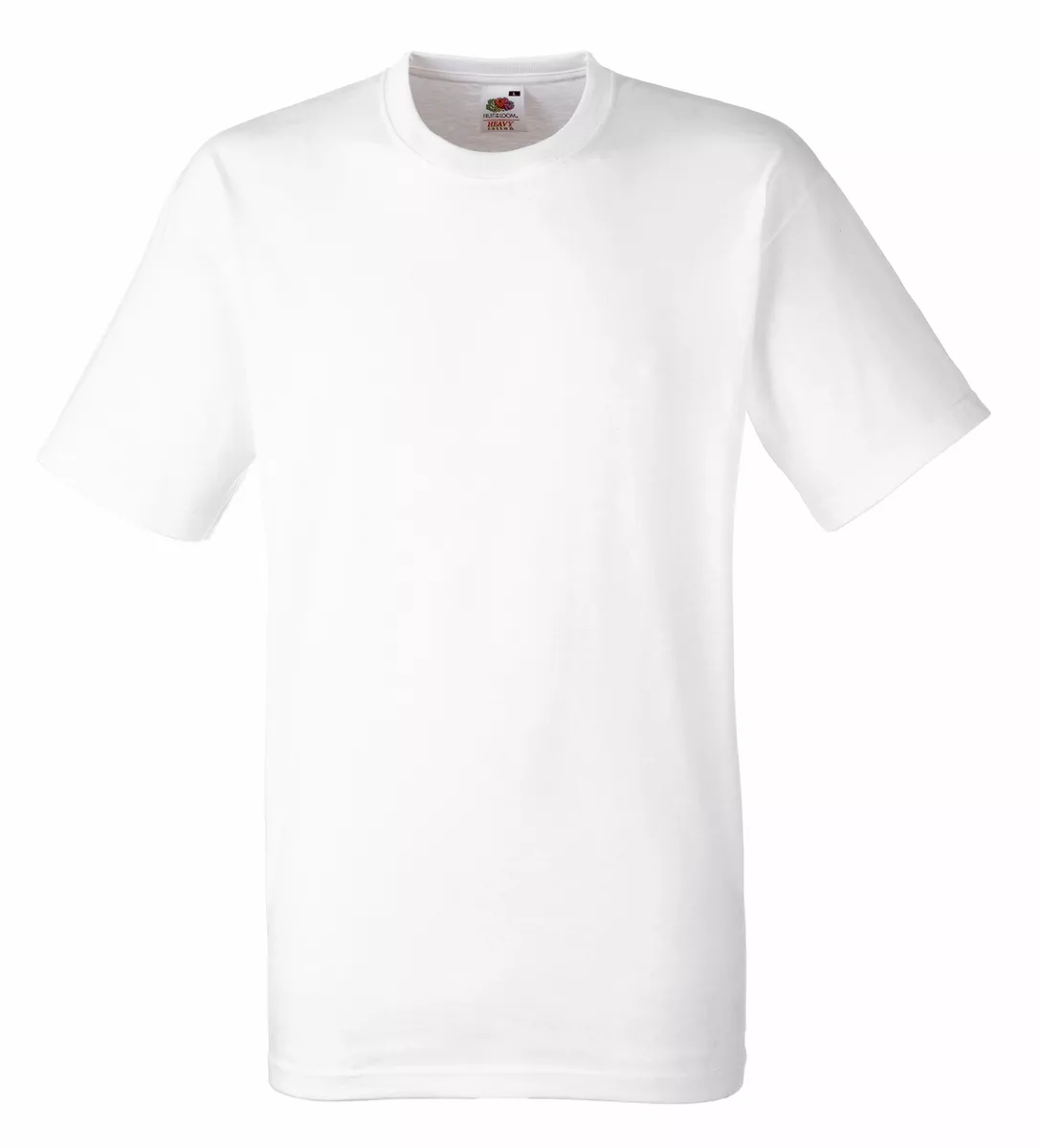 3 HEAVY COTTON FRUIT OF THE LOOM WHITE T-SHIRTS S-XXL