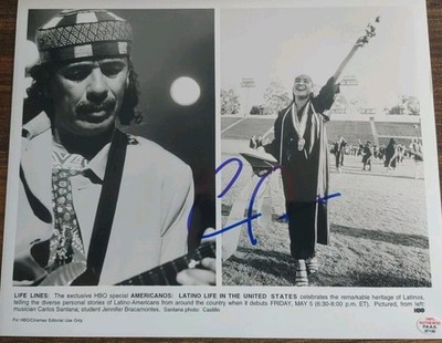 CARLOS SANTANA Hand signed autographed 8x10 photo In Person 100% Authentic COA