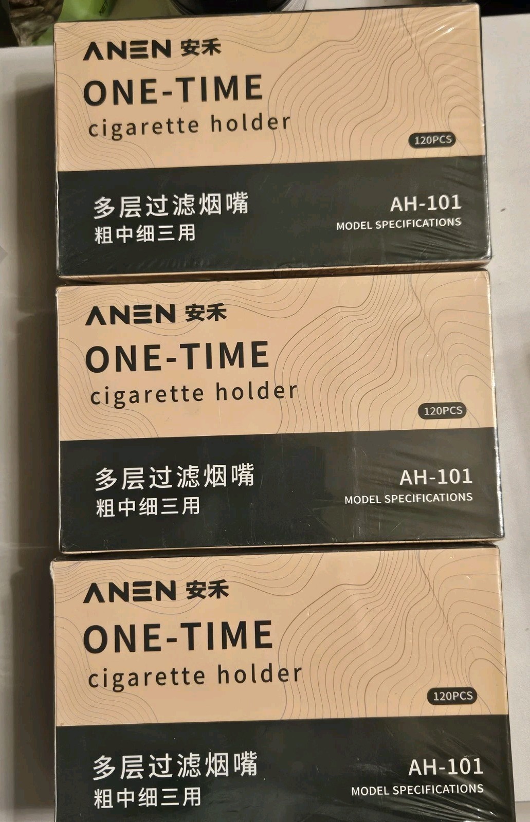 360 Pack Bulk Cigarette Triple Filter Plastic Tips Holder Block Out Tar & Nic