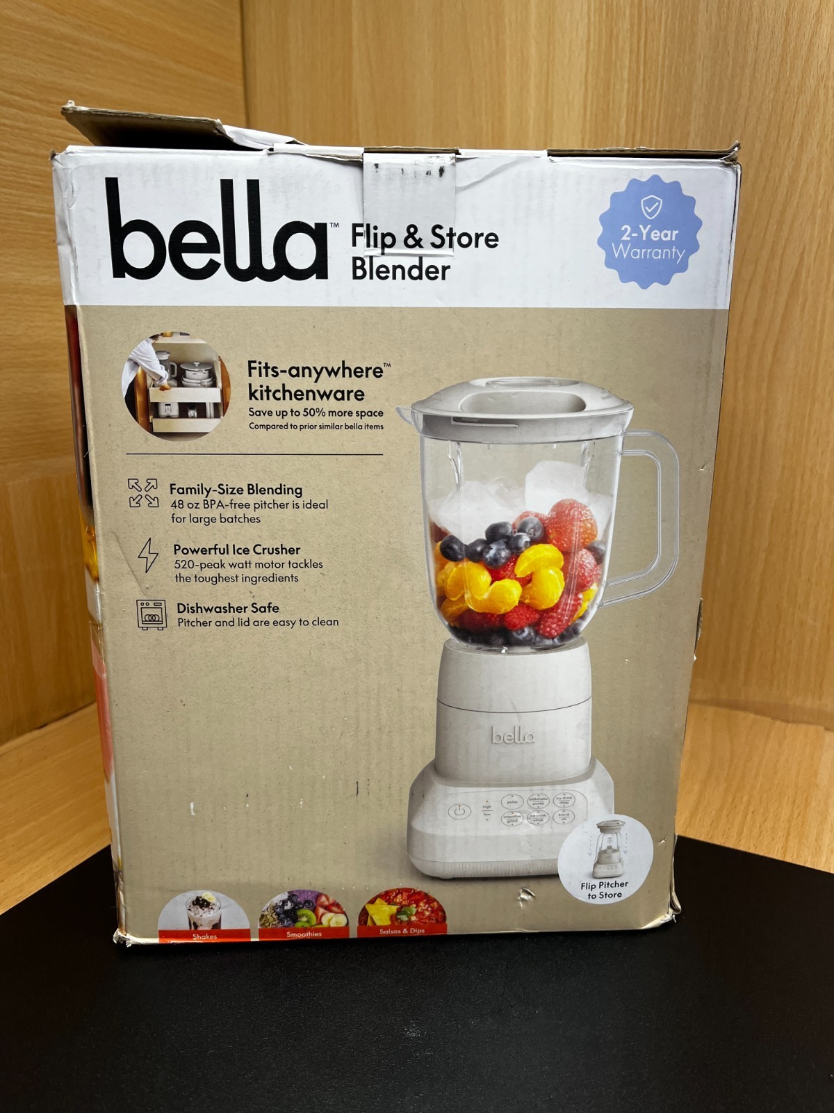 Bella - Fits-anywhere Kitchenware: Flip & Store 48-oz. Blend