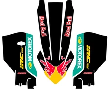 Front Rear Fender Fork Decals for KTM 250XCW 2025 Graphics Stickers