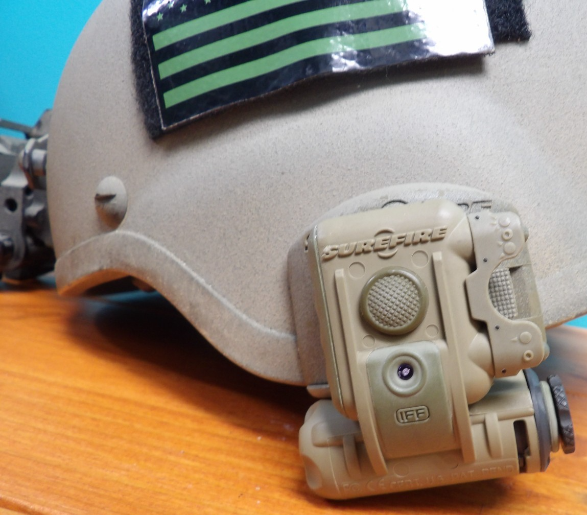 MSA TC 2000 ACH HELMET TAN LEVEL IIIA W/ SUREFIRE HELM LIGHT