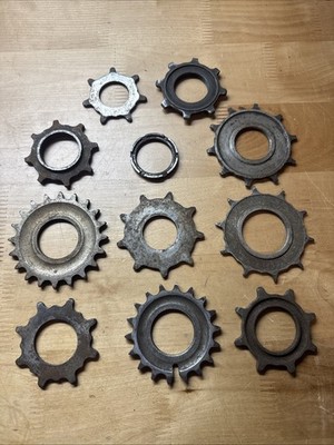 Antique New Departure Bendix Skip Tooth Early Bicycle Cog Gear Lot (11) 