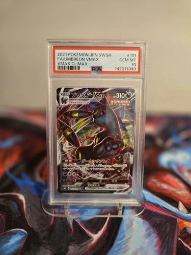 Umbreon VMAX Climax Holo Card 101/184 S8b Japanese PSA 10 Gem Mint NEW CERT