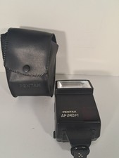 Vintage Pentax AF240FT Xenon Shoe Mount Flash W/ Case Untested