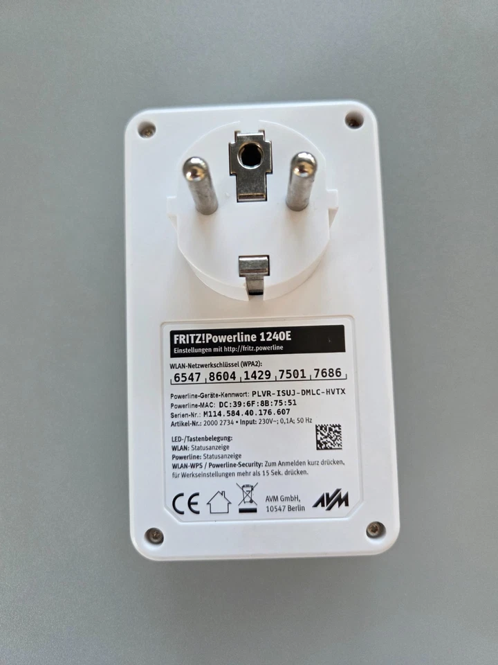 FRITZ! Powerline 1240E Wireless Access Point - AVM - Image 2 of 3