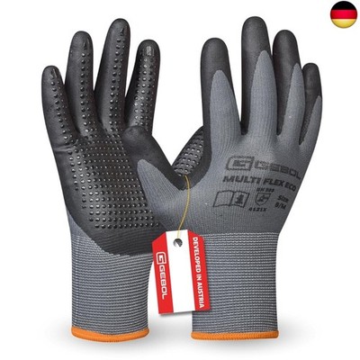 Gebol Multi Flex Eco, 1 Paar Arbeitshandschuhe mit Nitril-Schaum-Beschichtung,