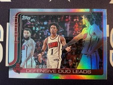 2025-26 Topps - Checklist Amen Thompson #297 Rainbow Foilboard