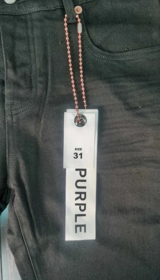 全新紫色牛仔裤,尺寸 30 色黑色带标签 — 第 2/4 张图片