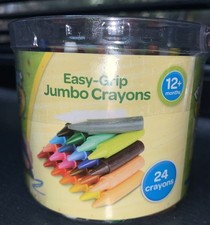 CRAYOLA MyFirst Jumbo Crayons Assorted Colours (Pack of 24) Easy-Grip Colouring