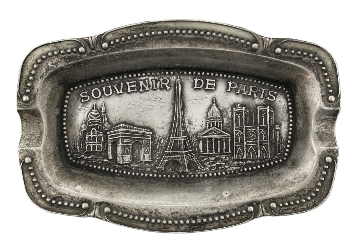 Cendrier Vintage Guignol & Gnafron – Le P'tit Lyon – En Laiton Pour Décoration Bistrot Rétro