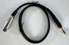 TNP XLR to 1/4 TRS Balanced Cable 3ft Audio Stereo Interconnect Gold Plated Patc