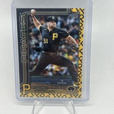 2025 TOPPS SERIES 2 DAVID BEDNAR #381 SSP TEAM LOGO BORDER CASE HIT PITTSBURGH