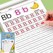 ABC & Number Handwriting Workbook Preschool Learning Calligraphy Practice Book