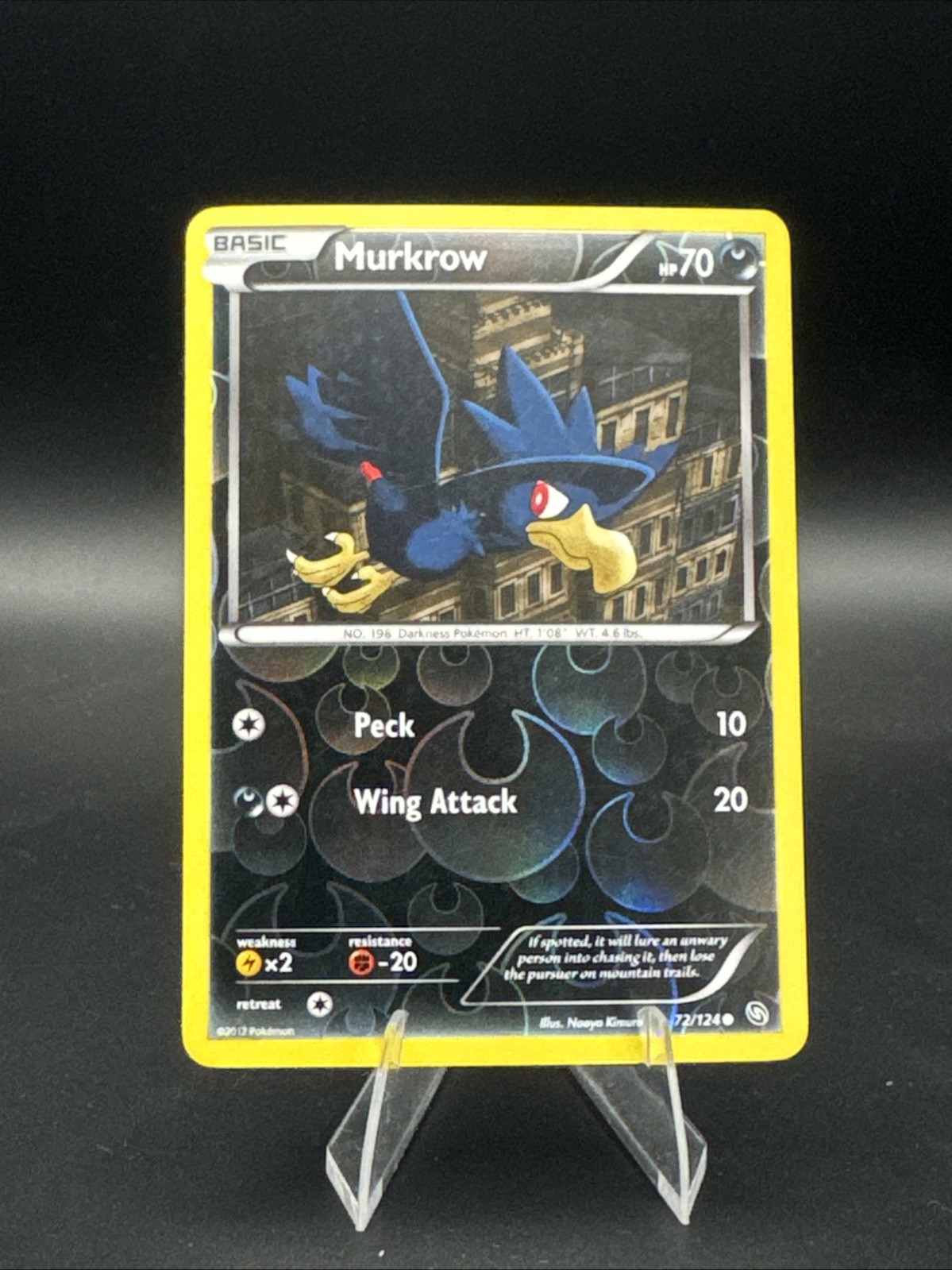 Murkrow 72/124 Dragons Exalted Reverse Holo