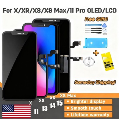 IPhone XS XR 11 12 13 15 LCD OLED Screen Replacement Touch Digitizer Display Lot