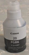 CANON 20 PGBK Genuine INK SUPPLIES GI-20 PIGMENT BLACK BOTTLE