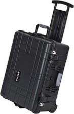 All Weather Waterproof Hard Camera Case with Wheels, Foam, 72L