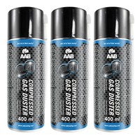 Aab Druckluftspray 3 X 400Ml, Druckgasreiniger, Druckluft Aus Der Dose, Reini...