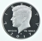2017 Silver Proof Kennedy Half Dollar 90% Silver 0.361oz Deep Cameo Gem Proof BU