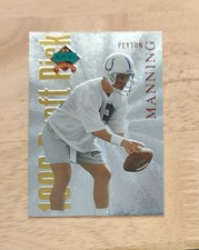 PEYTON MANNING 1998 Playoff Draft Pick Silver Rookie RC Card #1 Colts NFL HOF!!. rookie card picture