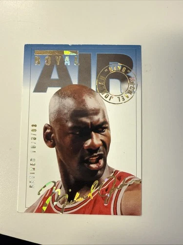 1994 royal air Michael Jordan gold auto promo card