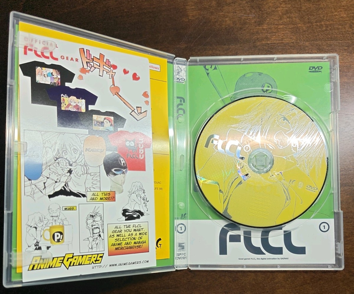 FLCL Anime DVD Lot Vol 1 2 3 Synch-Point Gainax Fooly Cooly Series