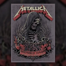 Metallica Landover United States May 28, 2025 Northwest Stadium Reprint Poster.