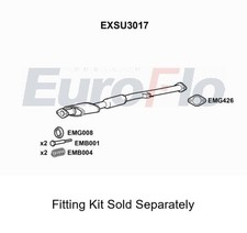 Rear Muffler Silencer Insert Exhaust System Fits Subaru Impreza EuroFlo EXSU3017
