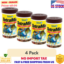 Tetra TetraMin Tropical Flakes, Nutritionally Balanced Fish Food, 2.2 oz. 4 pack