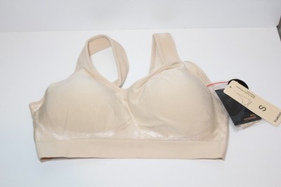 Truekind Daily Comfort Wirefree Shaper Bra Chai Size Small