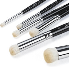 Golden Maple Dry Brush Set for Miniature Painting - 6PC Professional Detail