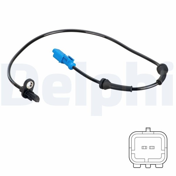 Delphi ABS Sensor Raddrehzahl DrehzahlfüHler Hinten FüR CitroëN C3 II C4 Cactus-image