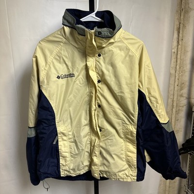 Columbia Bugaboo Waterproof Yellow Blue Winter Ski Jacket Size Large Women s