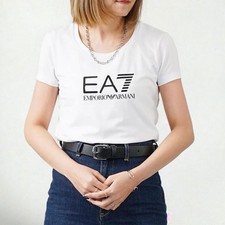 EA7 EMPORIO ARMANI Airsette Emporio Short Sleeve T-Shirt Women's Logo Print