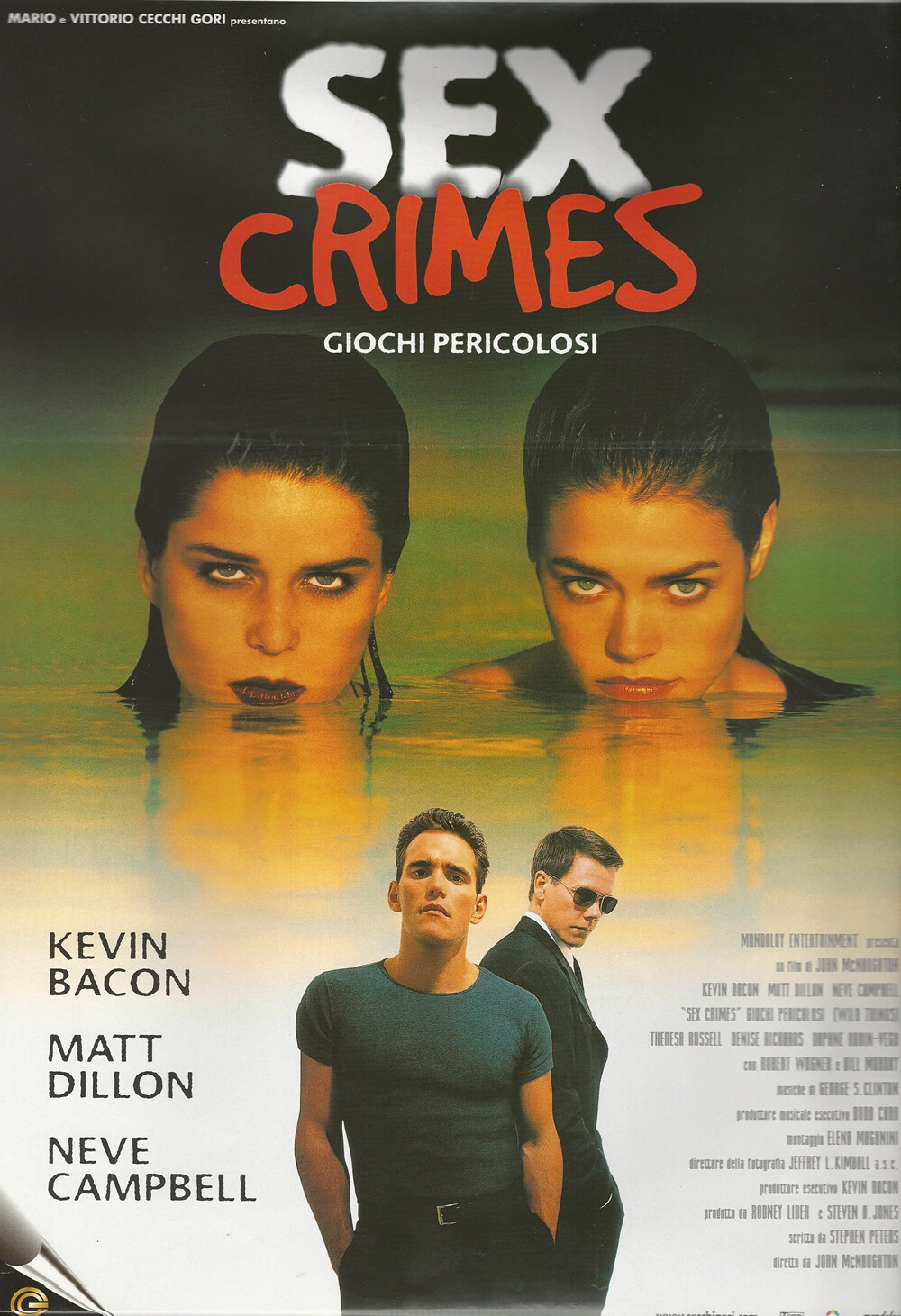 Locandina originale film Sex Crimes - Giochi pericolosi (1998) - Regia di John McNaughton