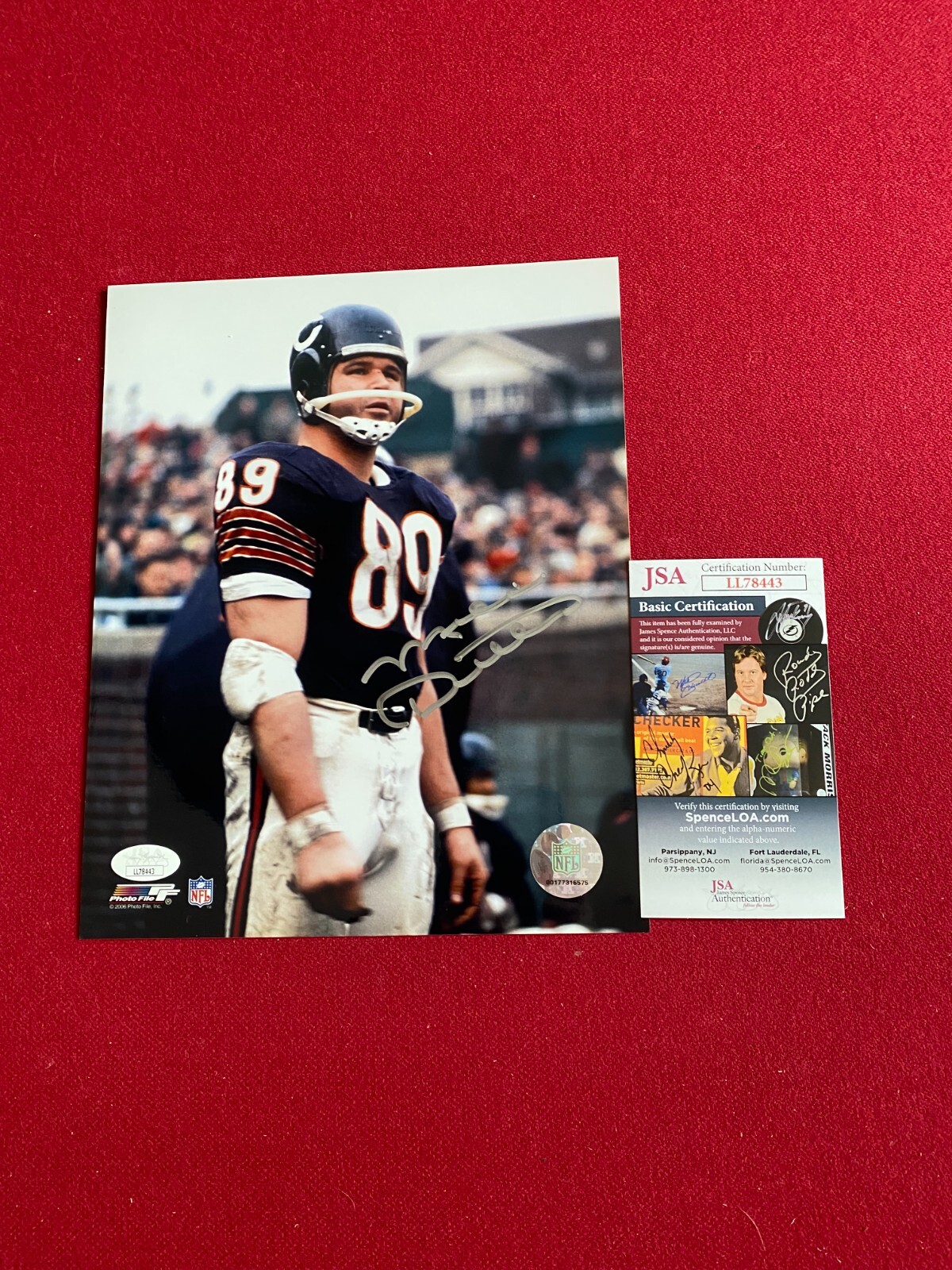 Mike Ditka Autographed Signed Chicago Bears , "" (JSA) 8x10 Photo () Scarce / Vintage 
