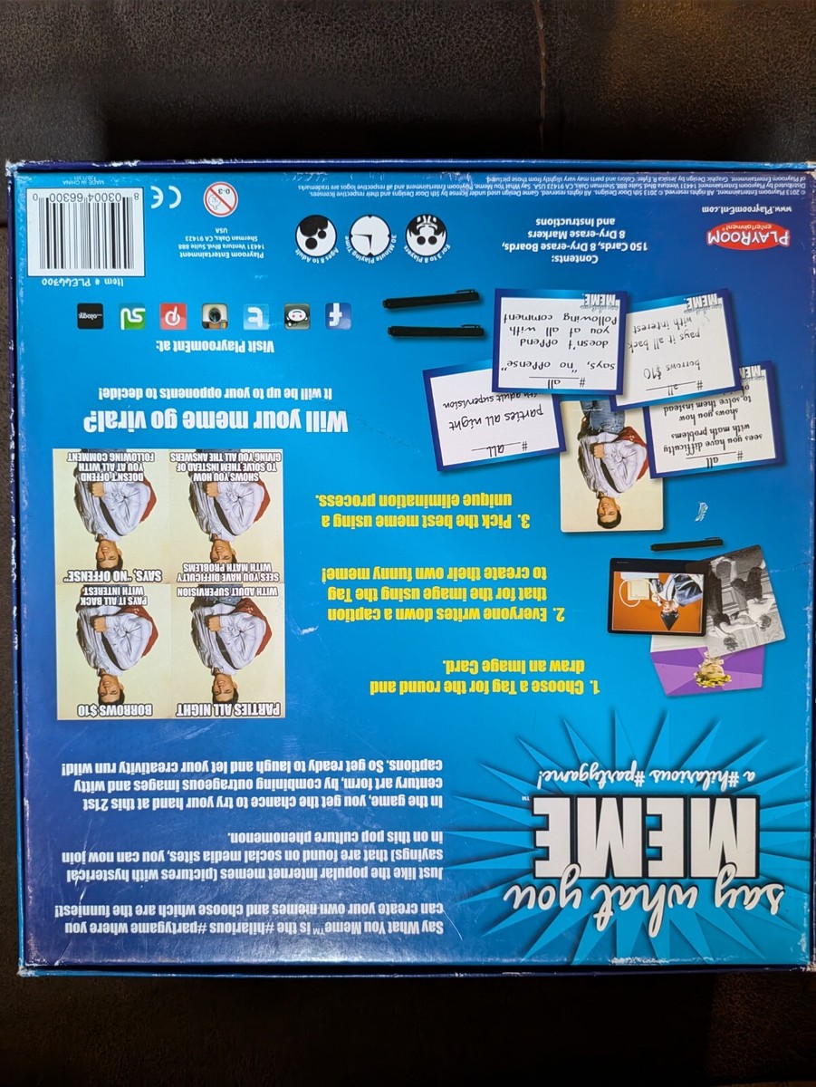 SAY WHAT YOU MEME A #HILARIOUS #PARTYGAME Board Game #PLE66300 | eBay