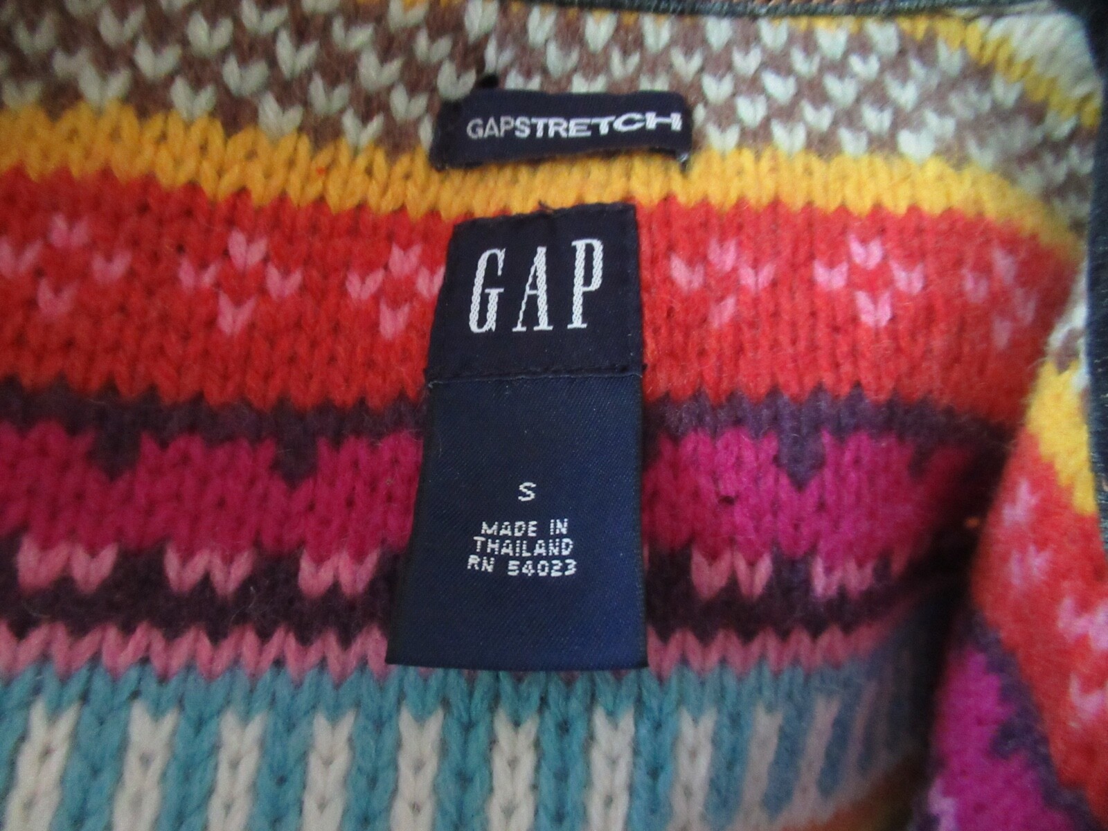 Gap Stretch Medium Colored Denim Jacket/ Multi Co… - image 5