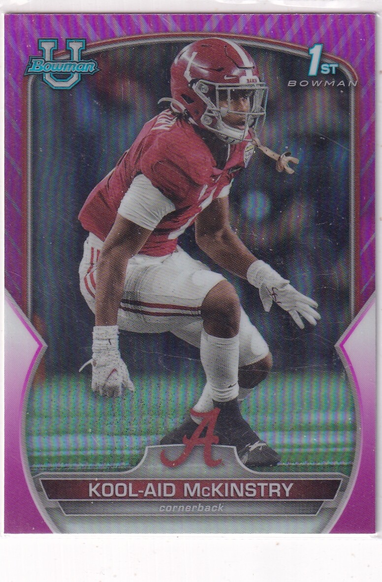 2022 Bowman University Chrome #14 Kool-Aid McKinstry Pink Refractor