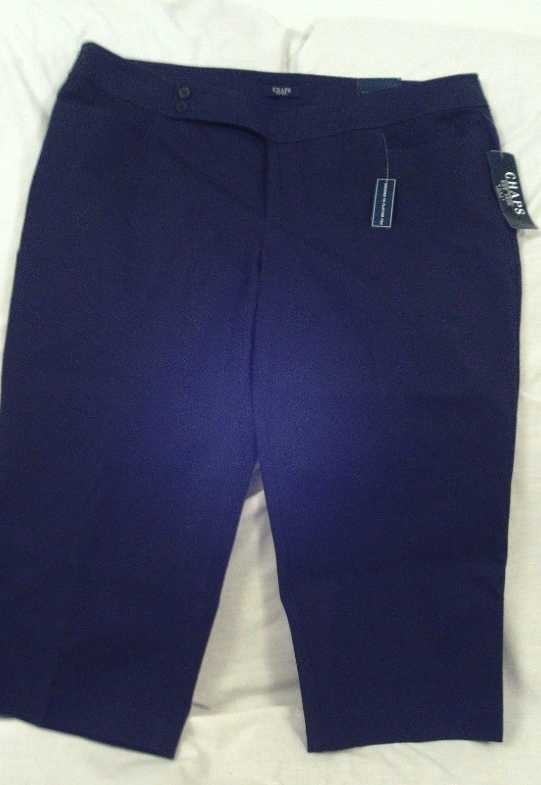 Ladies "Chaps" Size 24W, Navy, Slimming Fit, Capris MSRP $65