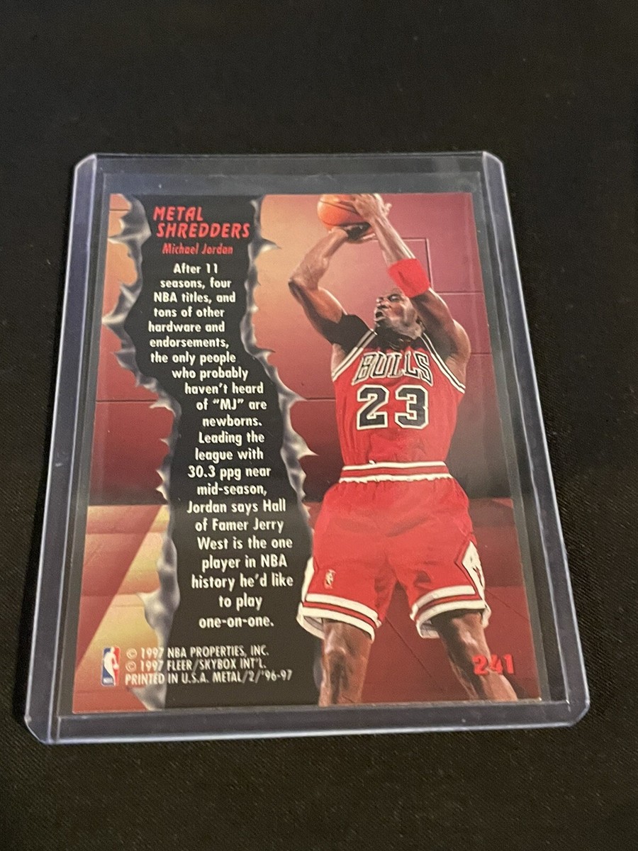 1996-97 Fleer Metal #241 Michael Jordan Metal Shredders Basketball