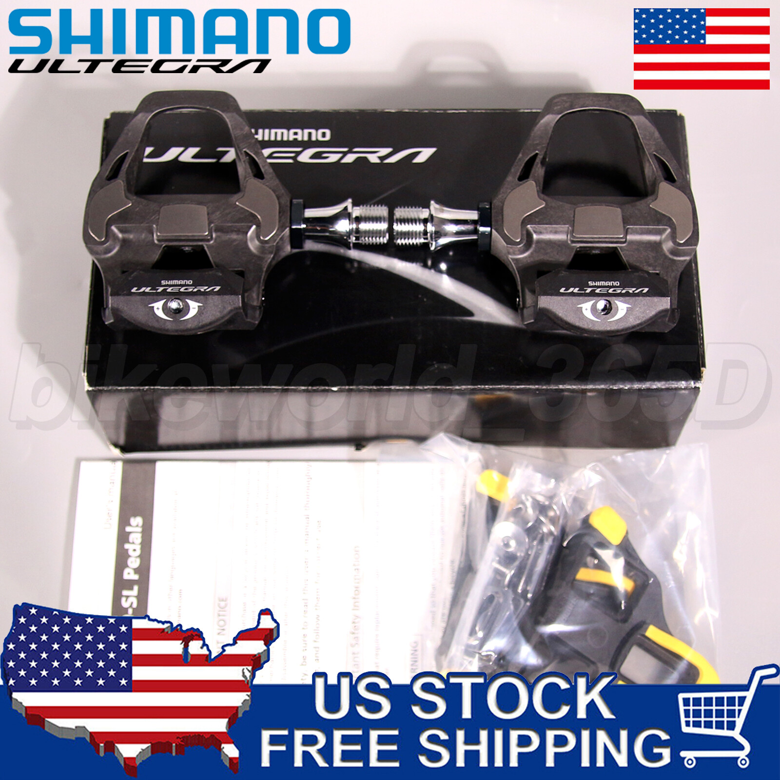Shimano Ultegra PDR8000 Clipless Pedals with SH11 6° Cleats Road