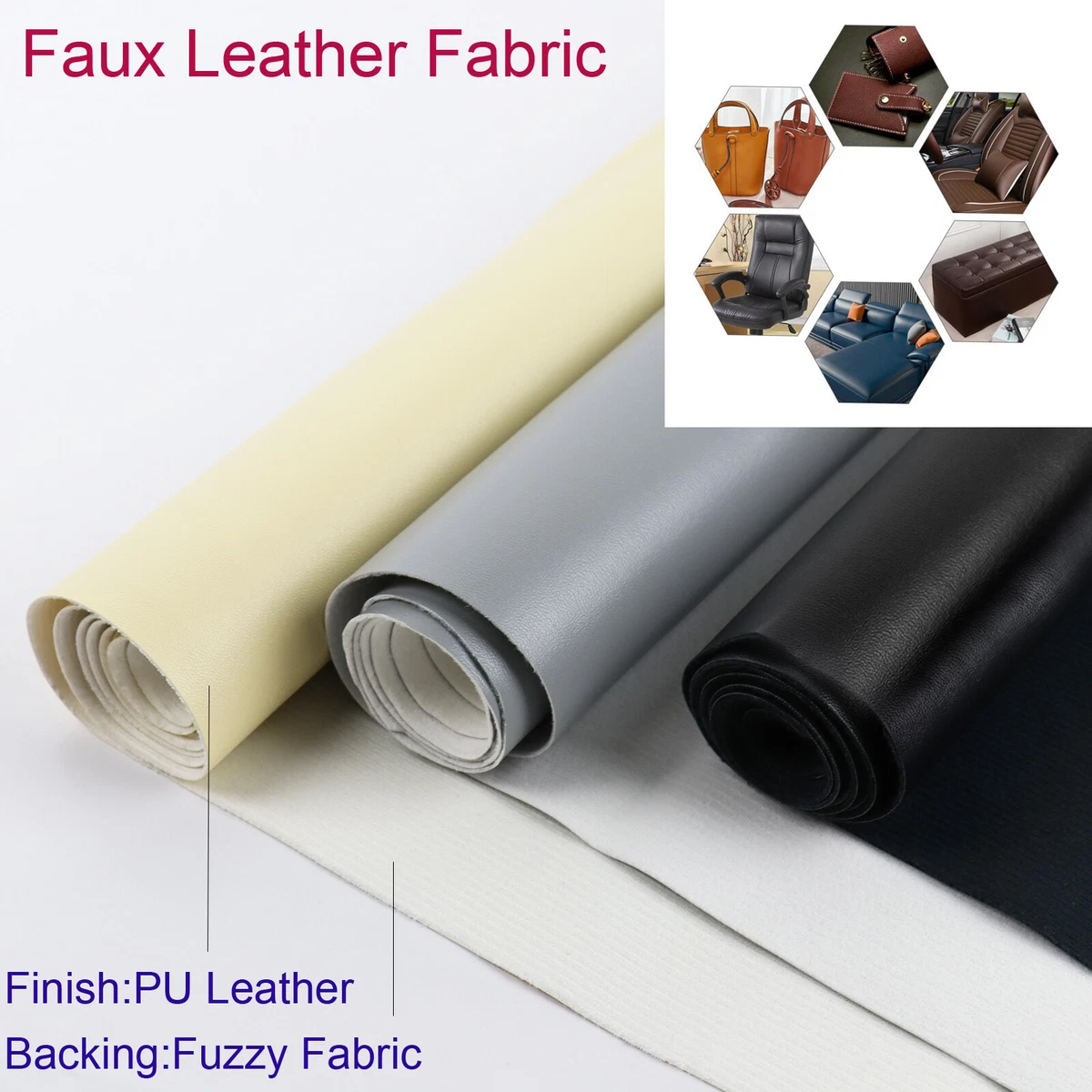 Polyurethane faux leather sale fabric