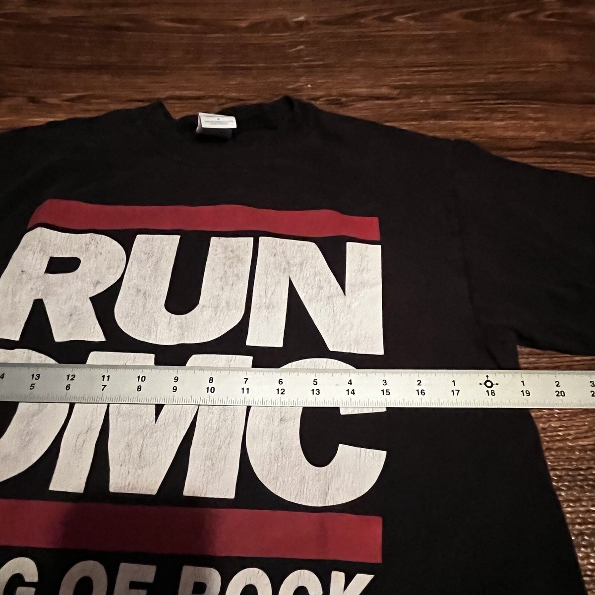 Vintage RUN DMC King Of Rock Shirt Mens Med M Black 90s Hip Hop 