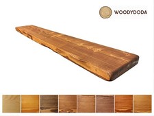 Rustic Solid Pine Floating Shelf / Shelves | 2" Thick Timber | 11 Colour Choices