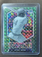 2021 Panini Mosaic Jim Rice Vintage Green Prizm #V1 Boston Red Sox