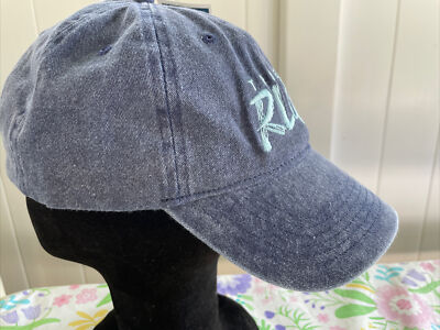 TRUE RELIGION Washed Blue New Men's Cotton Golf Baseball Cap Hat One Size 