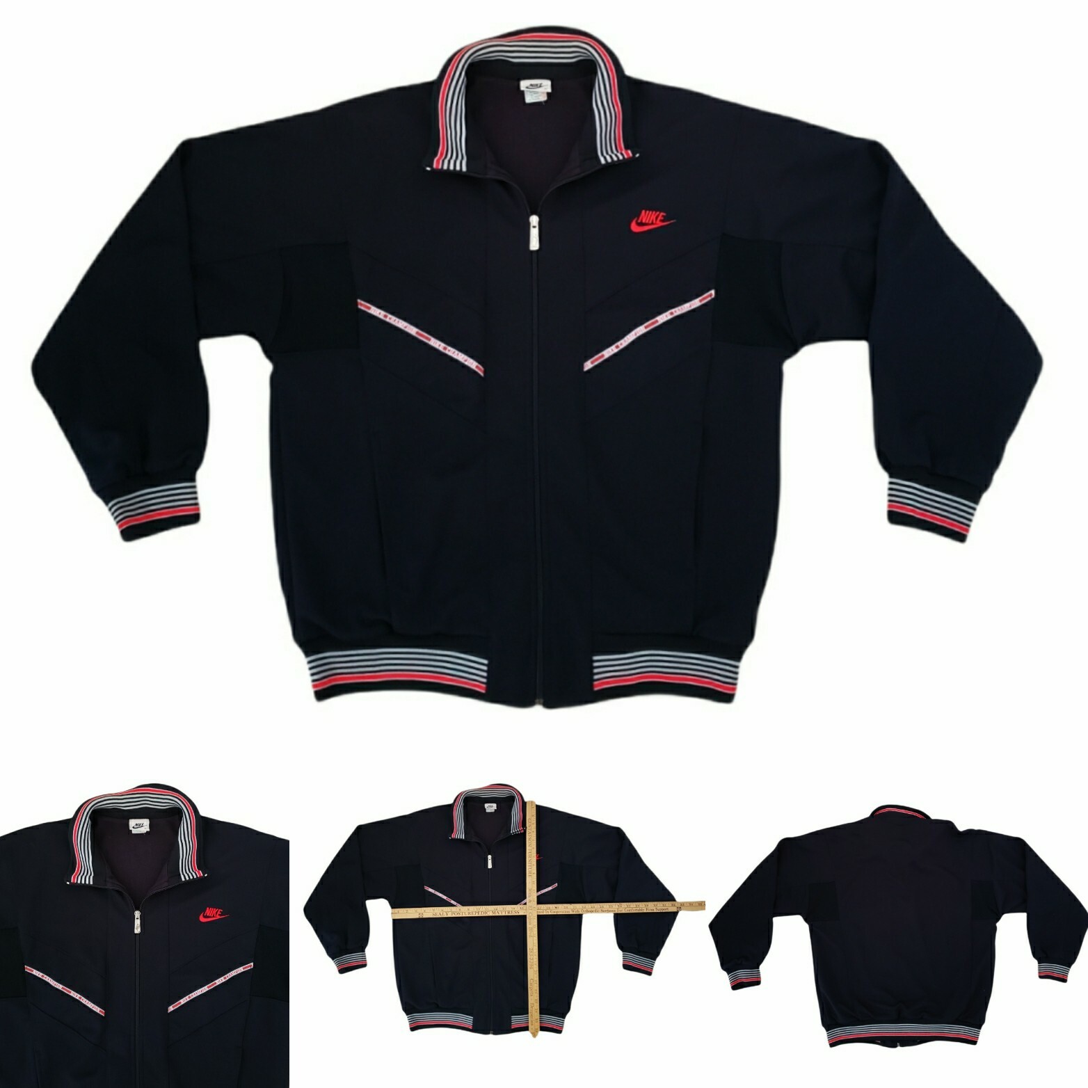 VTG Rare 70s Nike Champion Tapered Track Jacket Full Zip Spellout Men's SZ Large image 2